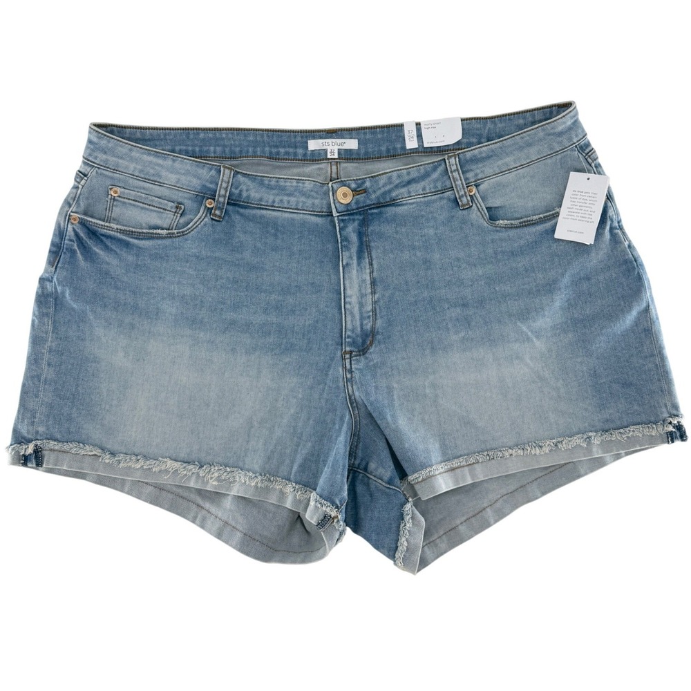 STS Blue Molly High Rise Frayed‎ Denim Jean Shorts Women's Size 24
